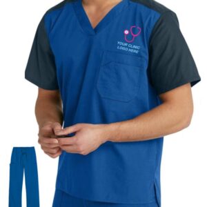 Professional Dual Color Men's Scrub Suit