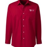 Classic Fit Red Executive Oxford Shirt