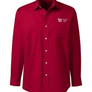 Classic Fit Red Executive Oxford Shirt