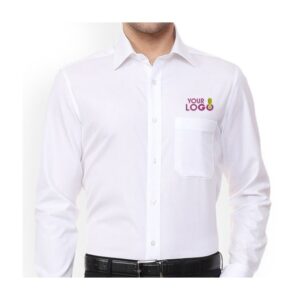 Luxe White Personalized Workwear Shirt
