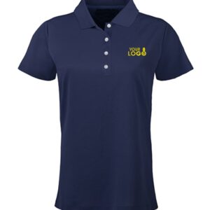 SmartWear Navy Blue Polo T-Shirt for Women