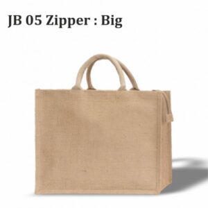 Big Zipper Jute Bag