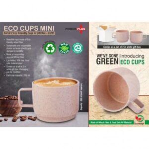 Eco cups mini: Set of 2 eco friendly cups in gift box