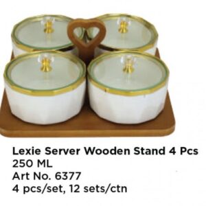 Lexie Server Wooden Stand 4 Pcs
