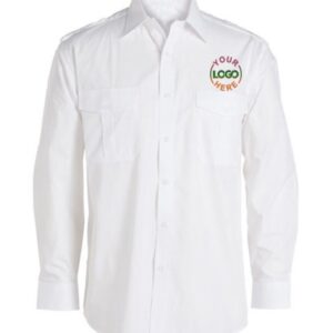 Long Sleeve White Uniform Shirt