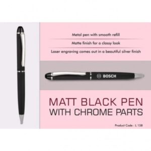 Matt Black Pen with Chrome Parts