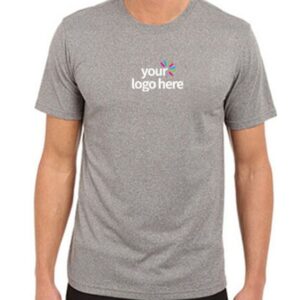 Customized Dri Fit Round Neck T-Shirt Gray