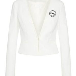 Luxe White Corporate Blazer for Women