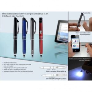 Write in the dark executive 'Auto' pen with stylus