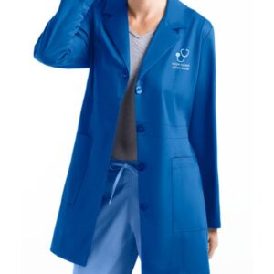 Executive Women's Lab Coat Blue - Profesional Fit