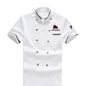 Customized White Printed Chef Coat